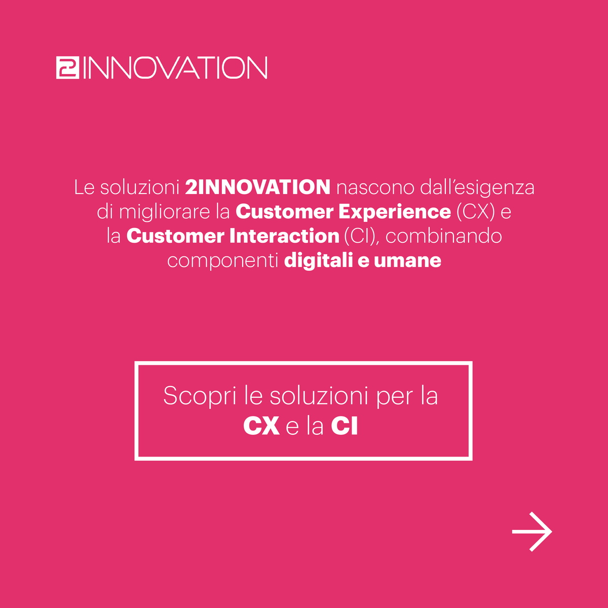 2INNOVATION_CX's tweet photo. 🟪 🟦 🟩 ⬜️ Le #Solutions di 2INNOVATION per la #CX e la #CI partono da una visione: potenziare il capitale umano, ottimizzando i processi delle #aziende.

👉 Come? Sfoglia il #carosello per scoprire la nostra gamma completa di soluzioni.

#CustomerExperience #CustomerInteraction https://t.co/hFHk4XsmUN