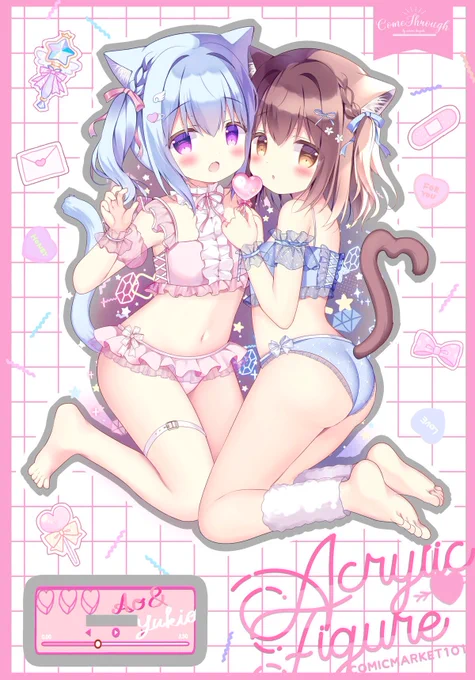 冬コミのグッズセットに付くアクスタこんな感じです〜〜!˚✧₊  