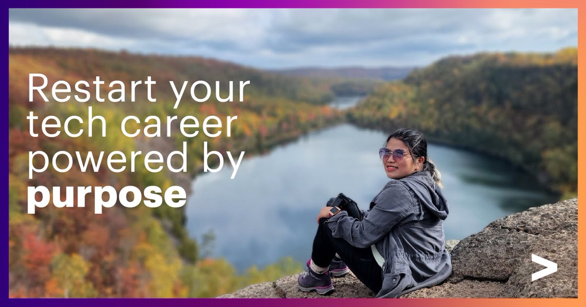Looking to restart your tech career after an 18+ month hiatus? Apply to <a href="/Accenture/">Accenture</a>’s Technology Returnship Program by January 2 for the chance to refresh your tech skills and match your career with your passions. #LetThereBeChange accntu.re/3VFhnqX