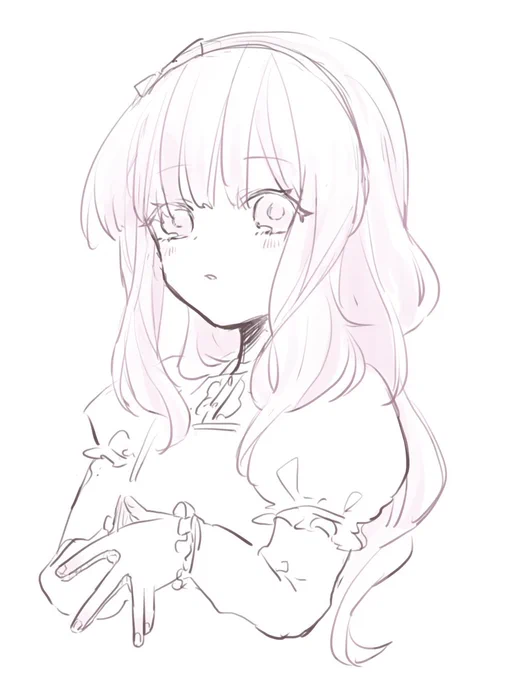 これは何も考えないで描いた白くてふわふわ 
