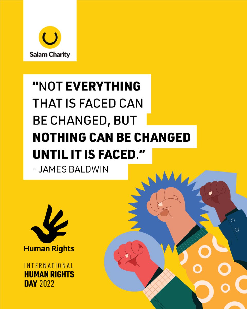 salamcharityuk's tweet photo. 📣 We continue to raise awareness to promote respect for the rights, dignity, freedom and justice for ALL!
STAND UP FOR SOMEONE'S RIGHTS TODAY BY DONATING AT📲 https://t.co/UPTGwmihJn
#salamcharityuk #humanrights #equalty #islam https://t.co/MJ34ujcYTn
