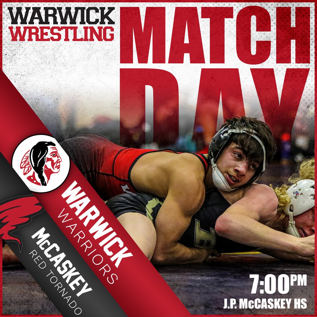 The wait is over! Match Day 🆚️ McCaskey Red Tornado

📍Dual Meet at JP McCaskey High School 

⏰ Sr High at 7:00pm // Jr High at 5:30pm

LET'S GO 💪