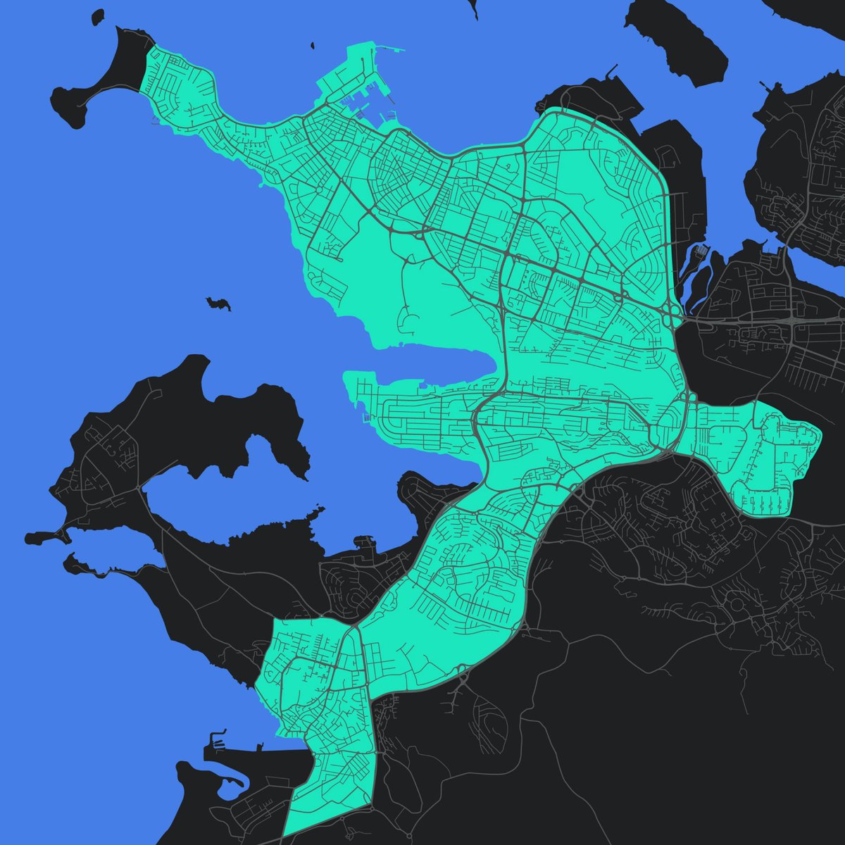 15. desember minnkar þjónustusvæði okkar EN bara yfir harðasta veturinn. Skoðaðu kortið í appinu áður en þú hoppar