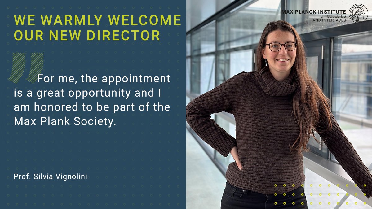 We are very excited to officially announce that Prof Silvia Vignolini will join our institute as new director as of Jan. 1st. She's establishing the Department of "Sustainable and Bio-inspired Materials". <a href="/VignoliniLab/">VignoliniLab</a> @PotsdamScience bit.ly/3FS9tEK