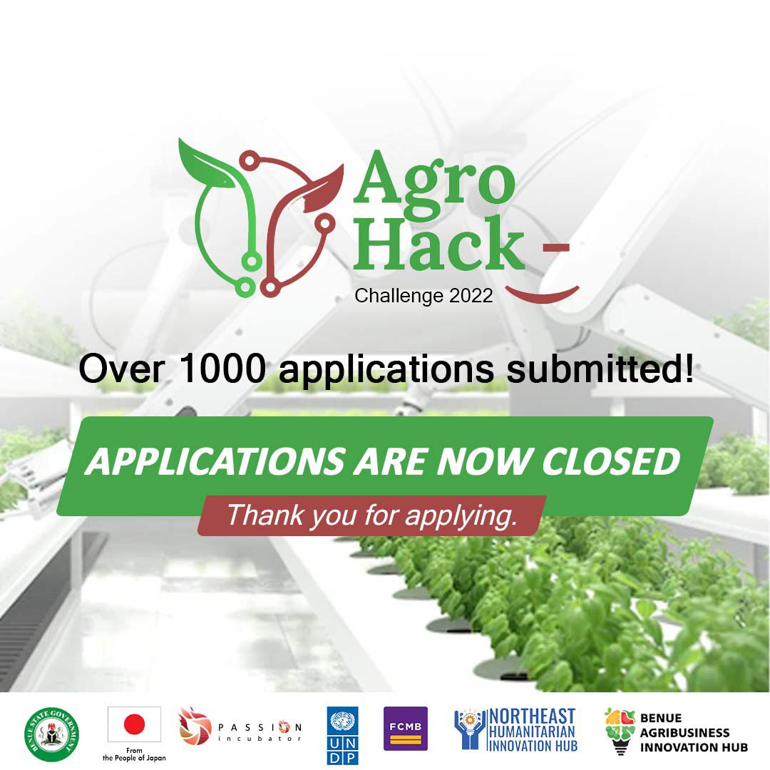 P_Incubator's tweet photo. Applications for the AgroHack Challenge have closed!!!

Thank you to the over 1,000 agrohackers who applied, we have received your applications and are excited to announce the next phase of the #Agrohack2022 challenge.

Follow us and stay tuned for updates!

#agritech #Nigeria https://t.co/M389jZFxWR