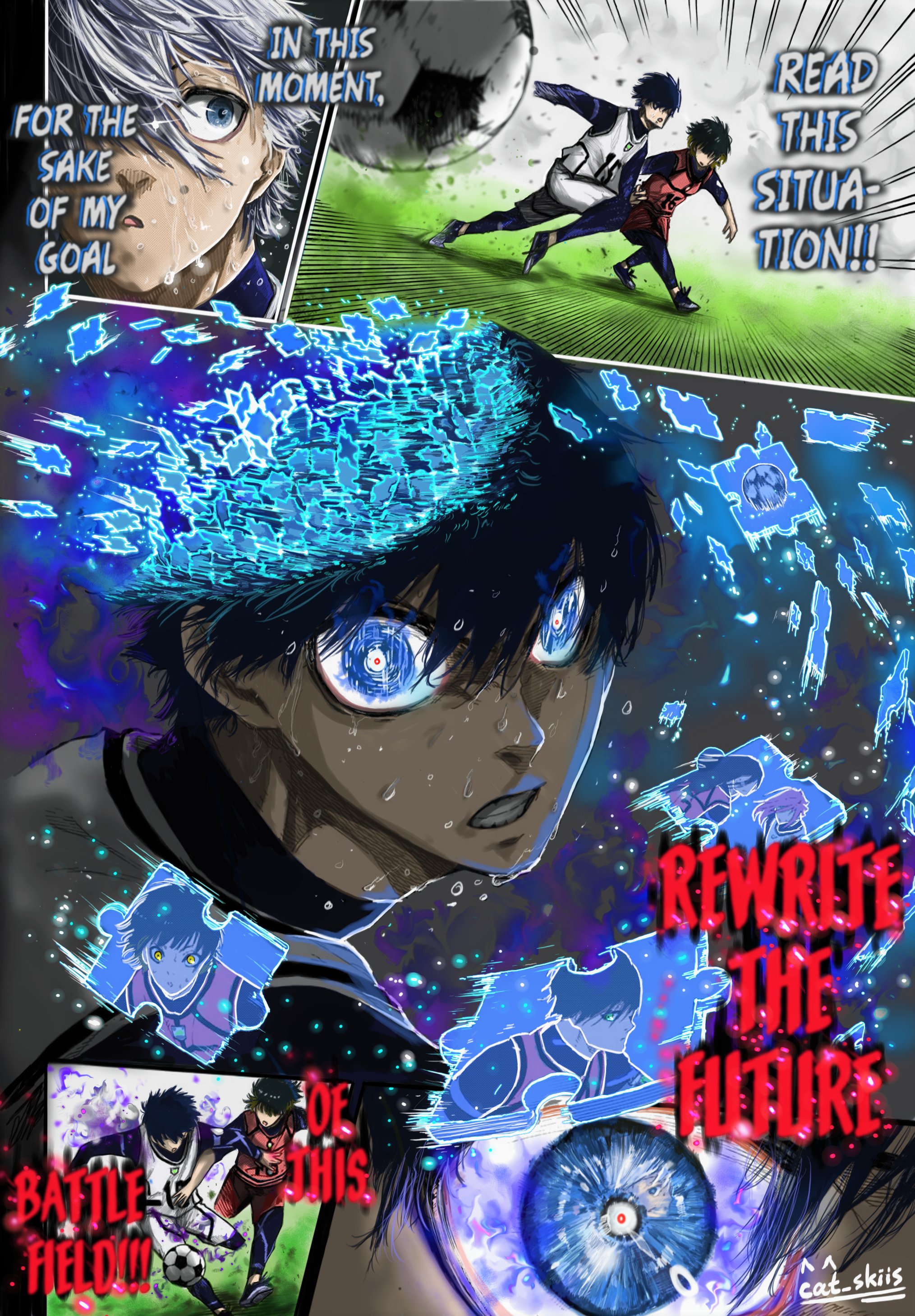 Shrimp on X: Puzzle Piece - Blue Lock Chapter 76 Manga Coloring - #BlueLock  #mangacoloring #manga #anime  / X