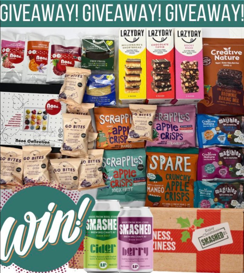 Lazy Day Foods (@lazydayfoodsltd) on Twitter photo BIG DECEMBER GIVEAWAY!
To enter:
•Like this post
•Tag a friend
•Follow <a href="/creativenature/">Creative Nature</a> <a href="/LazyDayFoodsLtd/">Lazy Day Foods</a> <a href="/katepercys/">Kate Percy</a> <a href="/nonococoauk/">Nono Cocoa Chocolate</a> <a href="/sparesnacks/">Scrapples apple crisps 🍏</a> <a href="/SmashedDrynks/">Smashed Drynks</a>
UK winners only.
Giveaway will end on the 21/12/22
#giveaway #christmasgiveaway BIG DECEMBER GIVEAWAY!
To enter:
•Like this post
•Tag a friend
•Follow <a href="/creativenature/">Creative Nature</a> <a href="/LazyDayFoodsLtd/">Lazy Day Foods</a> <a href="/katepercys/">Kate Percy</a> <a href="/nonococoauk/">Nono Cocoa Chocolate</a> <a href="/sparesnacks/">Scrapples apple crisps 🍏</a> <a href="/SmashedDrynks/">Smashed Drynks</a>
UK winners only.
Giveaway will end on the 21/12/22
#giveaway #christmasgiveaway