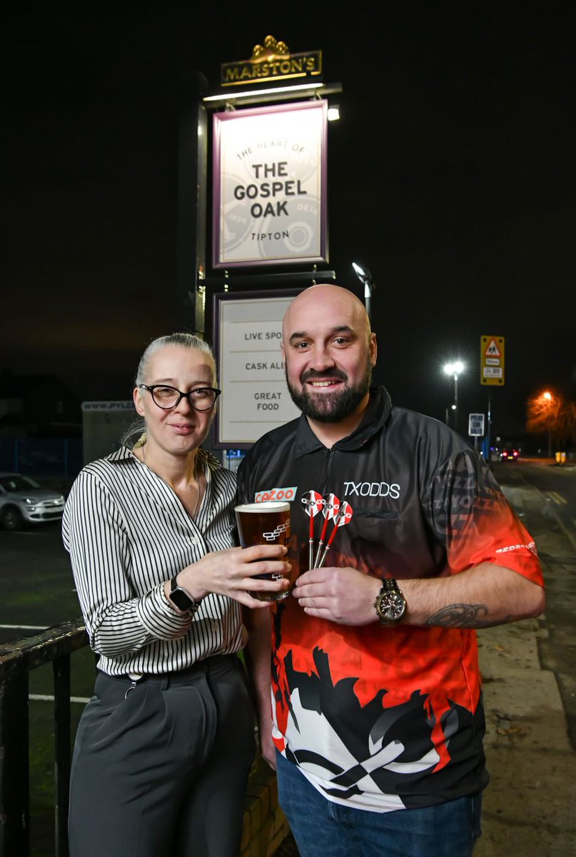 SkySportsPub (@skysportspub) on Twitter photo The World Darts Championship starts tomorrow live on <a href="/SkySports/">Sky Sports</a>.
<a href="/jamiehughes180/">Jamie Hughes</a> will show his support for the local pub by wearing a shirt featuring the Gospel Oak in Tipton.
Everyone loves a local, watch Jamie in action on Tuesday 20 Dec at 7pm in yours. The World Darts Championship starts tomorrow live on <a href="/SkySports/">Sky Sports</a>.
<a href="/jamiehughes180/">Jamie Hughes</a> will show his support for the local pub by wearing a shirt featuring the Gospel Oak in Tipton.
Everyone loves a local, watch Jamie in action on Tuesday 20 Dec at 7pm in yours.