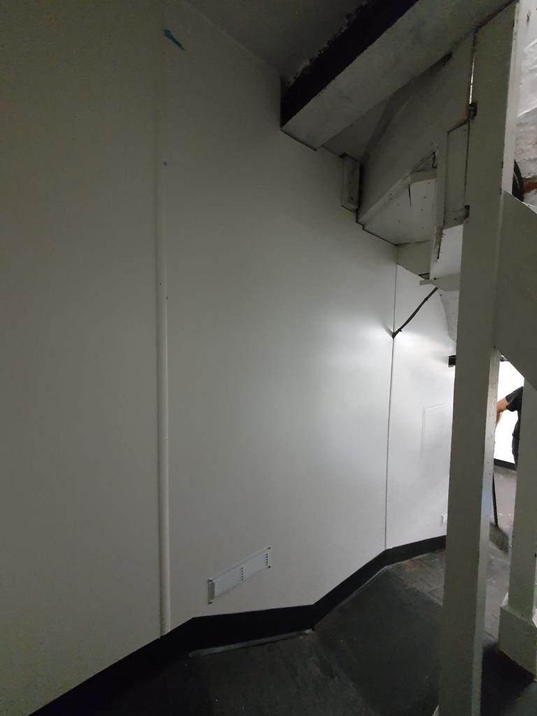 Towards the end of 2021 we completed a second job at Chalk Coffee in Chester, installing more HFS Ultima ‘Aspen White’ PVC wall cladding. Works in back of house areas were in a trickier location than before &amp; were completed overnight, to prevent disruption to the coffee shop.