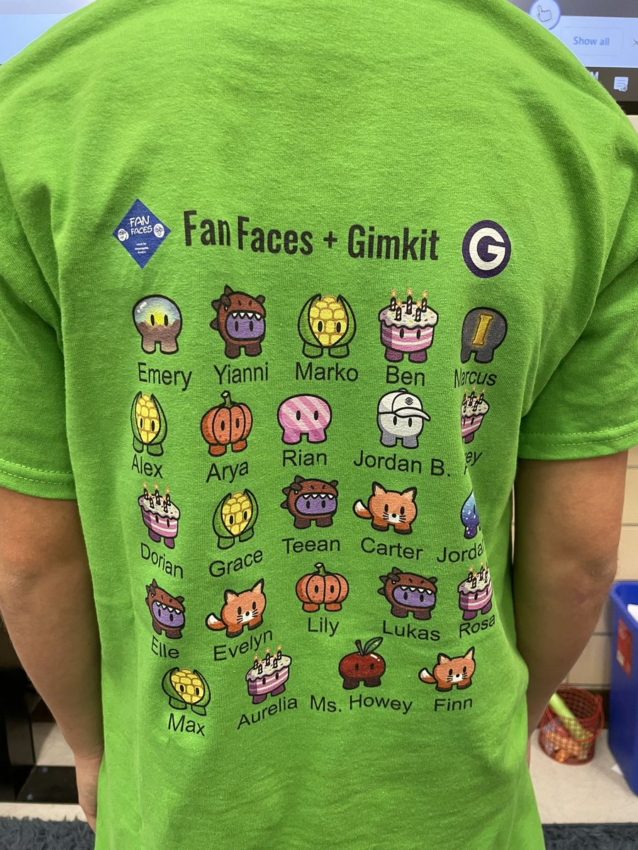 Fan Faces was excited to connect w/ Jeff from <a href="/gimkit/">Gimkit</a> to talk business!! We learned how Gimkit got started, has grown &amp; that it’s used by millions of teachers!!Ss asked❓s about music, coding &amp; shared our 💜 of Snowbrawl!❄️Hope you like the Gimkit + Fan Faces swag!🎁 <a href="/gpmonteith/">Monteith Elementary</a>
