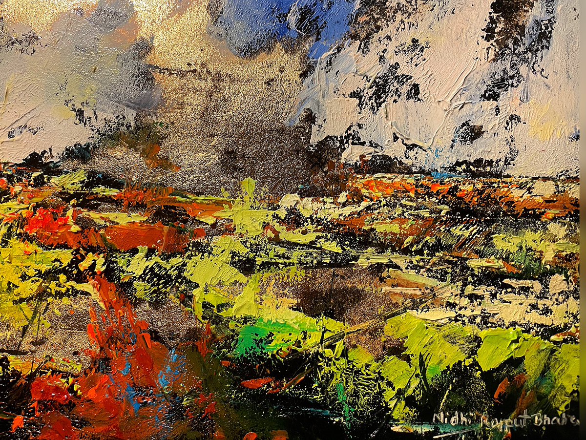 nidhibhatia_art's tweet photo. New work.
Landscape( untitled) 522, oil and gold leaf ,16” X 12”
Available @SaatchiArt
#oilpainting #landscapepainting #abstractart #ContemporaryArt #artforsale #affordableart #artcollectors #artistontwitter #colourfulpainting #artbuyers #interiordesignsolution https://t.co/1oDtOYZ2Vc