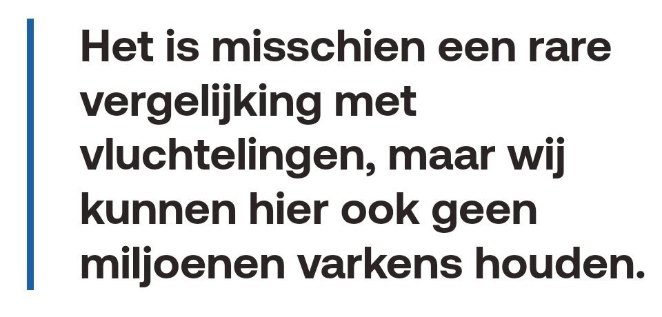 Ja, de irreguliere instroom van economische migranten moet fors aangepakt worden. Ja, dat is nodig om opvangnetwerk voor te behouden voor wie wel nood heeft aan bescherming.

Maar vergelijkingen met varkens, moet dat? Niet raar, gewoon ranzig.