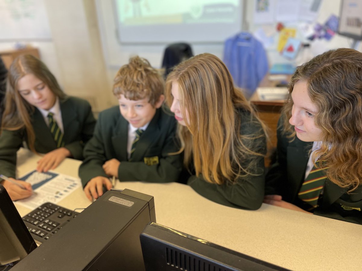 NewentComputing's tweet image. Year 7's hard at work trying to solve the GCHQ Christmas Card Challenge during their Computer Science lesson today. #GCHQChristmasChallenge