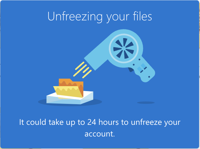 Eek, it's so cold in Edinburgh even my files are frozen