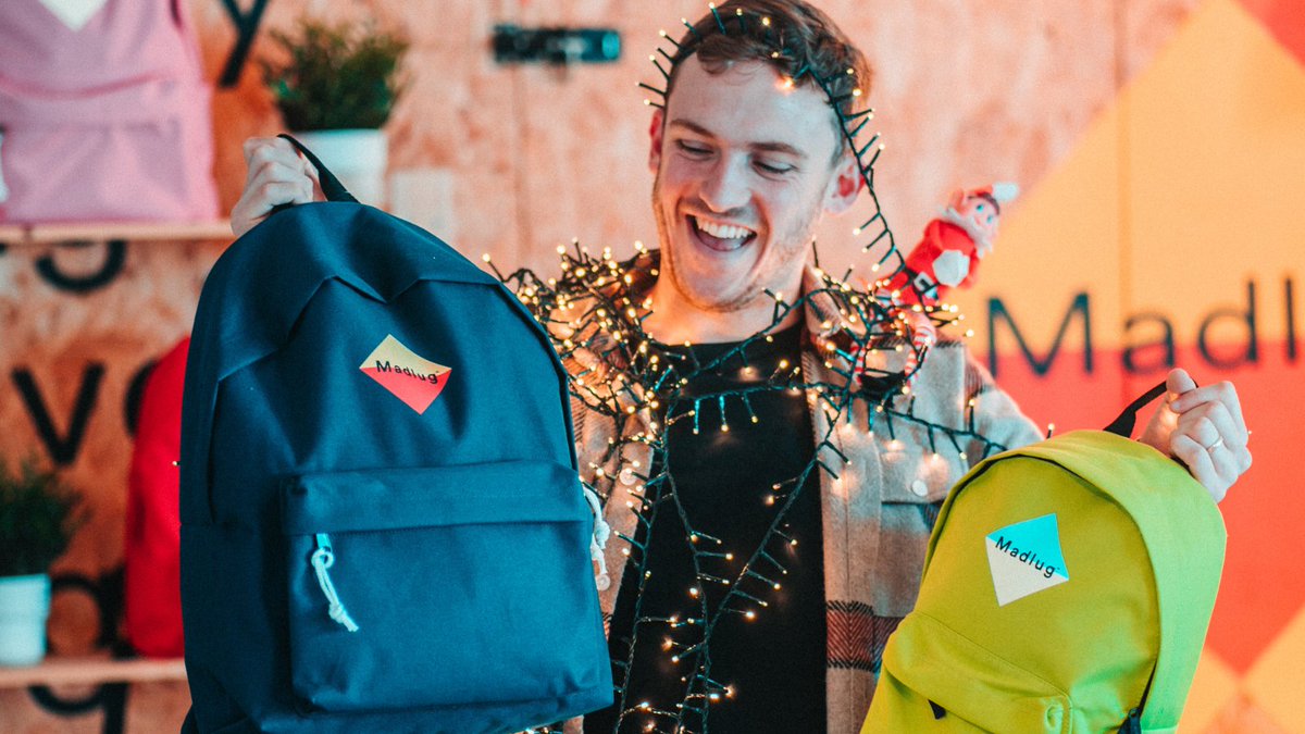 wearemadlug's tweet photo. Stuck for secret santa? 🎅🏻 Give them the gift of choice with a Madlug gift card, while also giving dignity to a child in care ❤️ Shop now: https://t.co/vUwvlNH906 #madlug #madlugbags #madlugbackpacks #makeadifference #childrenincare #childincare #buyonegiveone #valueworthdignity https://t.co/Jre4eR6ICc