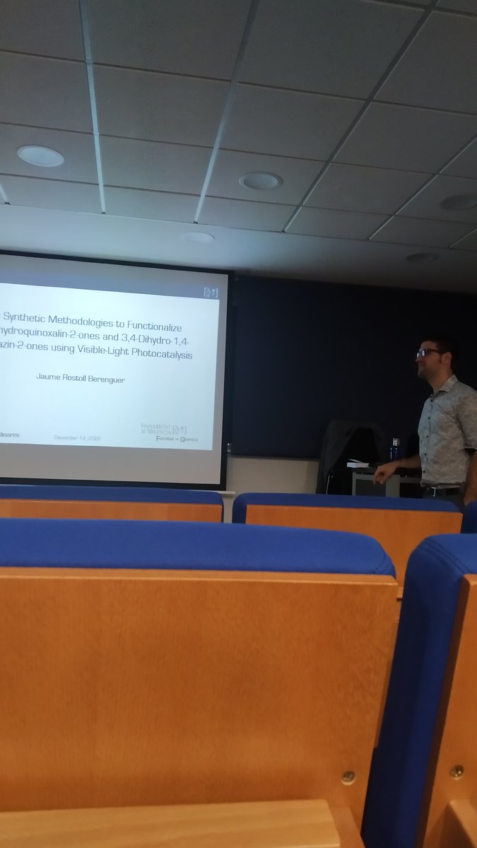 Congratulations <a href="/JRostoll/">Jaume Rostoll</a> for your exceptional PhD defense and for all these years of hard work. Good luck in your next steps!! Thanks the committee <a href="/FelixRod_UniOvi/">Félix Rodríguez</a> <a href="/tatifernandezi/">M.A. (Tati) Fernández-Ibáñez</a> and <a href="/ASanzMarco/">Amparo Sanz-Marco</a>. #ASYMCAT <a href="/UV_EG/">Universitat València</a> @FacQuimicaUVEG