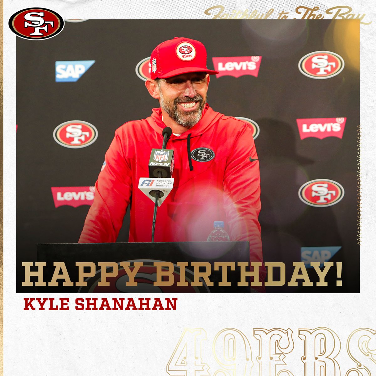 49ers's tweet photo. Happy birthday #Kyle! 🎉 https://t.co/2drTTj1mt4