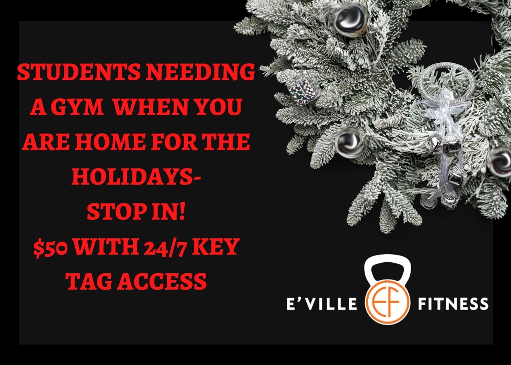 EVilleFitness's tweet photo. Stop in/ Call or DM to grab your key tag and keep up those workouts during your holiday break!
Soon be available online as well.
#repitlocal #evillefitness #supportlocal #localgym https://t.co/9CFOomUZKx