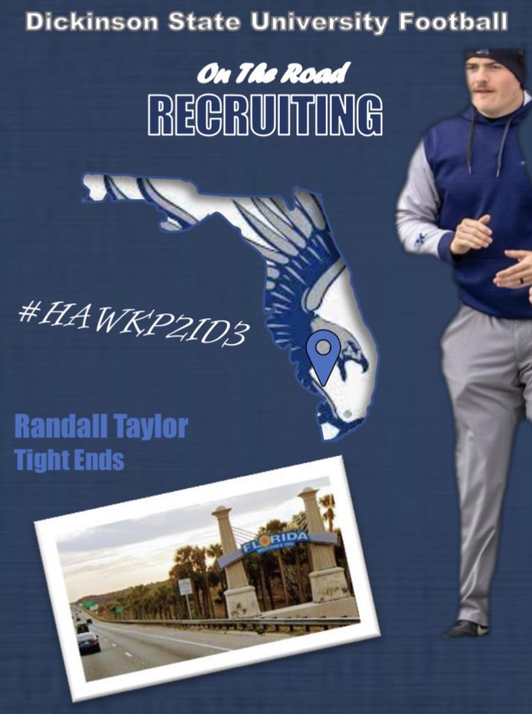 CoachTaylorTE's tweet photo. Back in Southwest Florida ☀️ looking for some Future Blue Hawks 🐦 #HAWKP2RID3 @BlueHawkFB https://t.co/C3DpqRjDzt