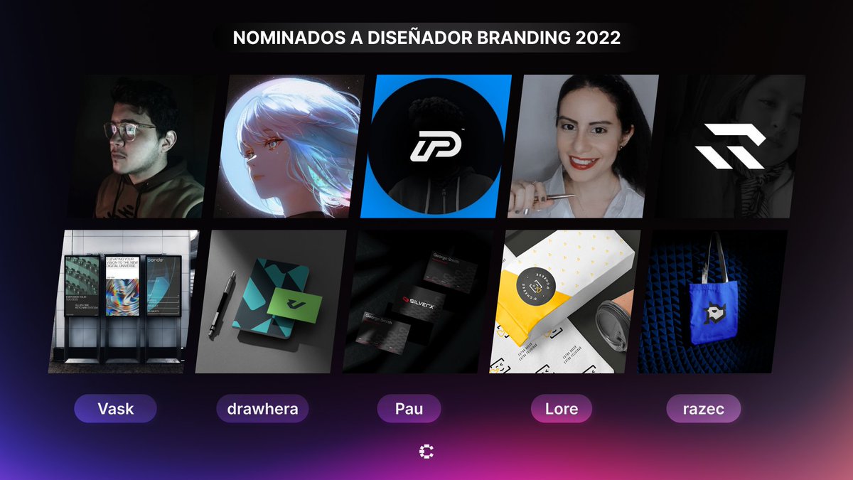 El diseño de marcas va más allá de los logos y ellos lo saben.

Por los increíbles proyectos que realizaron este año, en los #CreatedAwards2022 tenemos a:

→ @VASK_design @drawhera <a href="/PauGutirrez4/">Pau Gutiérrez</a> <a href="/lorevisual/">Lorena Alvarez</a> <a href="/razecdzn/">Cesar Flores</a>