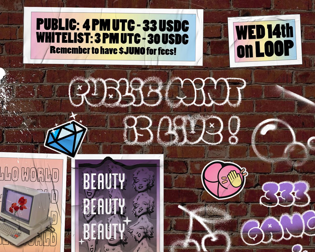 PopBootyNFT's tweet photo. 🚨 POP BOOTY’s PUBLIC MINT IS LIVE 🚨

Go and get your own Pop Booty NFT 👇
https://t.co/Go7DBcWfST

Mint &amp; get Lollipops collection airdrop &amp; bootylicious surprises 🍑

First 5 to share their fresh minted booties 👇 get a free 8-Bit Booty NFT. LFG! 🔥

#JUNONFT #CosmosNFT https://t.co/Ru5vgVtqZo