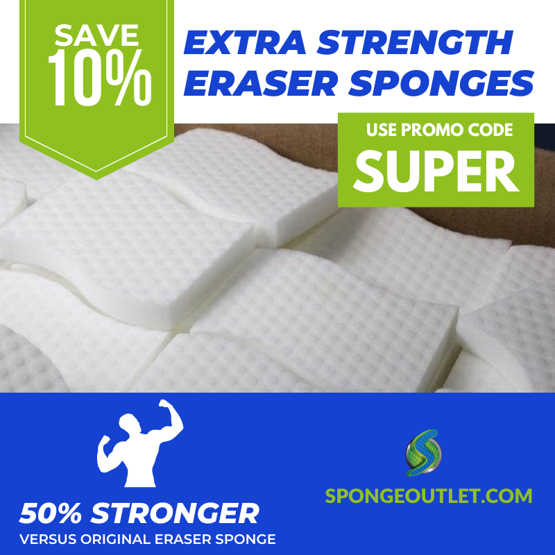 SpongeOutlet's tweet photo. Ditch regular #magicerasers and get something strong! Save 10% off 150 pack of Extra Strength Eraser Sponges with code SUPER. Sale ends Monday (12/19). https://t.co/pasPPY3Gph