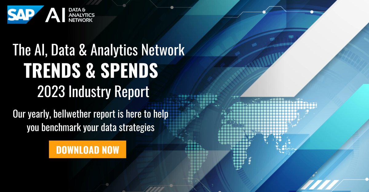 To shed light on the opportunities &amp; challenges faced by enterprises in the AI, Data &amp; Analytics landscape, we partnered with <a href="/SAP/">SAP</a> to survey hundreds of experts. The findings are now available!

👉 Download for FREE here: ow.ly/4cJe50M0VVo 

#ai #dataanalytics