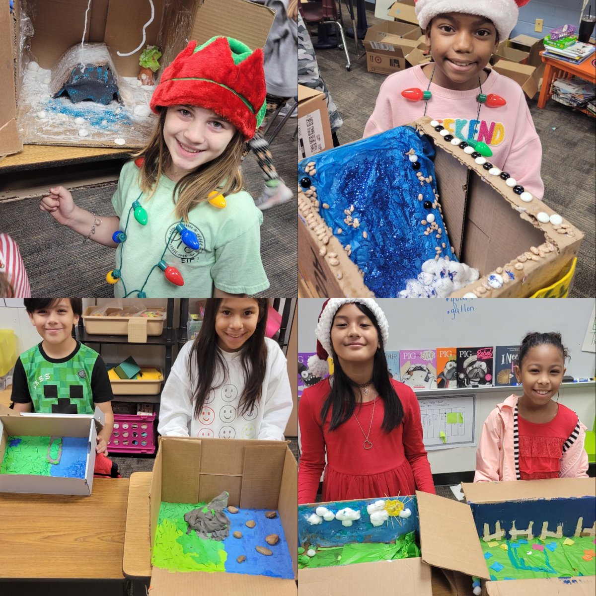 Gallery walk with our Landforms projects! So proud of these kiddos and their creativity! <a href="/HumbleISD_PFE/">Pine Forest Elem</a>