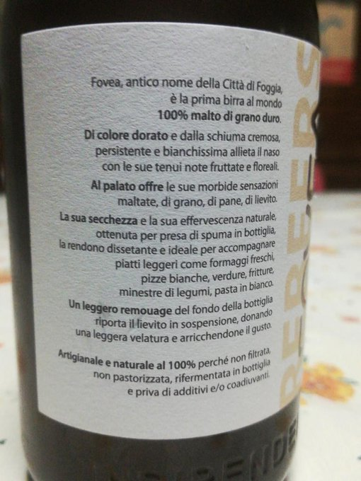 DocRiserva's tweet image. Proviamo questo nuovo prodotto locale. #Birra #Fovea

@CaveloX9