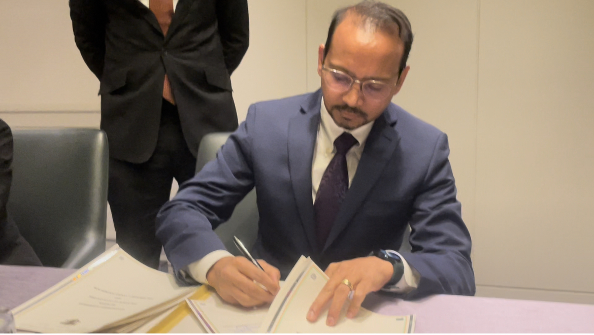 Gaurav Kumar, President of the Andrew J. Young Foundation, represented us at a signing ceremony in Washington, DC, to formalize an agreement to partner with Côte d'Ivoire. We are working to help further the country's educational goals, including accreditation for a university.