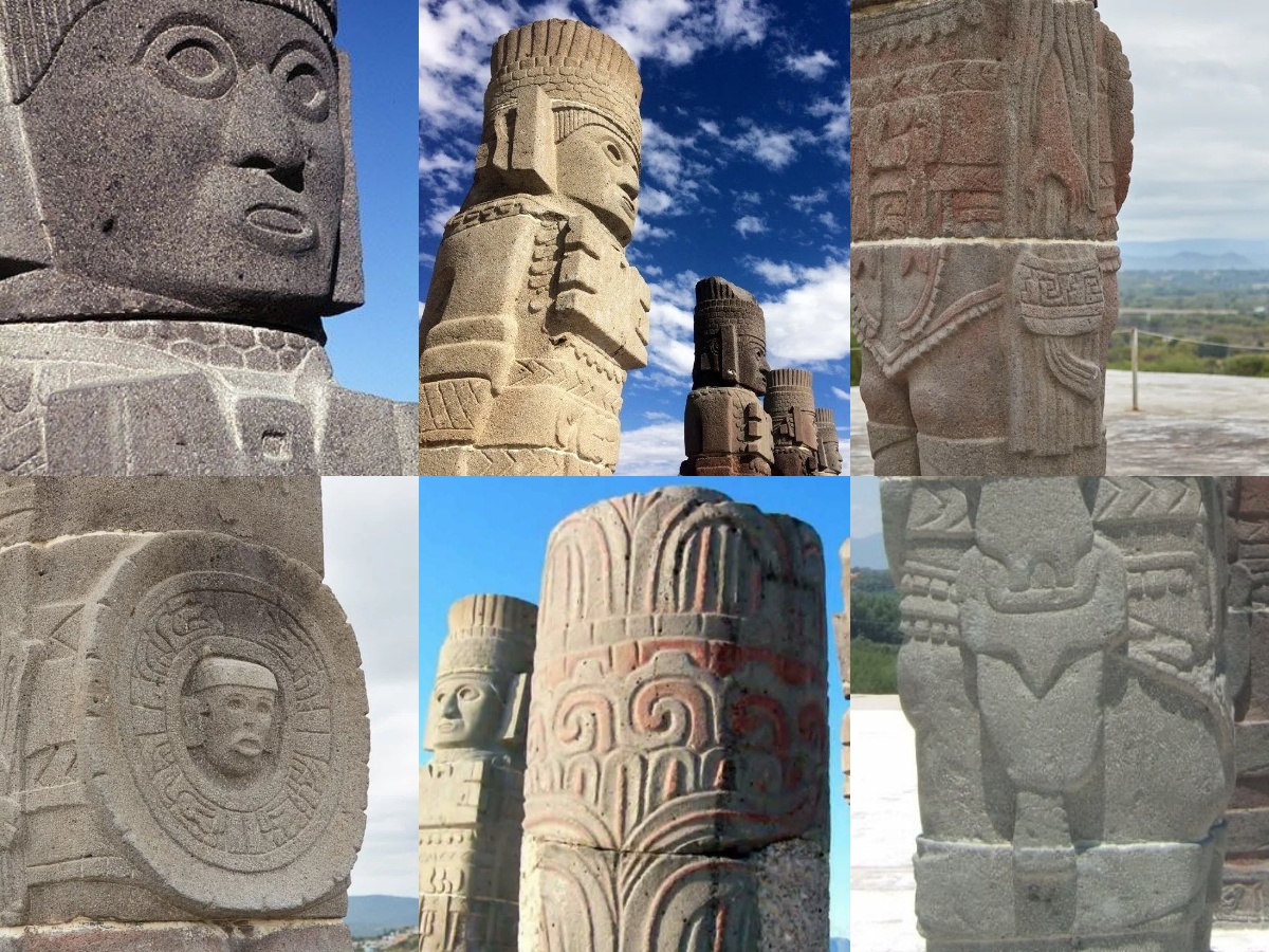 MC_Floh's tweet photo. @Cuauhtemoc_1521 #Toltec Warriors (#Tula/🇲🇽)

Four #Atlantean #Figures ("Temple of the #Morning #Star"/Pyramid B) of the #Toltecs (900–1150 AD).

Did they once support a long-lost wooden #temple?
Were these 4.6m h #statues possibly never intended for the general public?
🤔🧐
#Quetzalcoatl #Aztecs https://t.co/2YIsDpovd4
