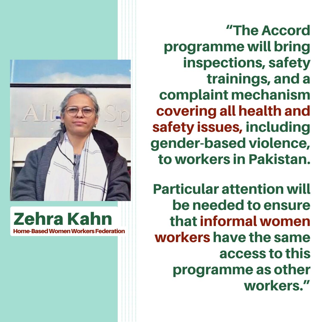 cleanclothes's tweet photo. Today marks a historic step for garment and textile workers in Pakistan. Soon their factories will be inspected and monitored by the Safety Accord, which has already improved workplace safety for millions of workers in Bangladesh. https://t.co/4OYcJ7YHsY https://t.co/zAlB3eBAEU