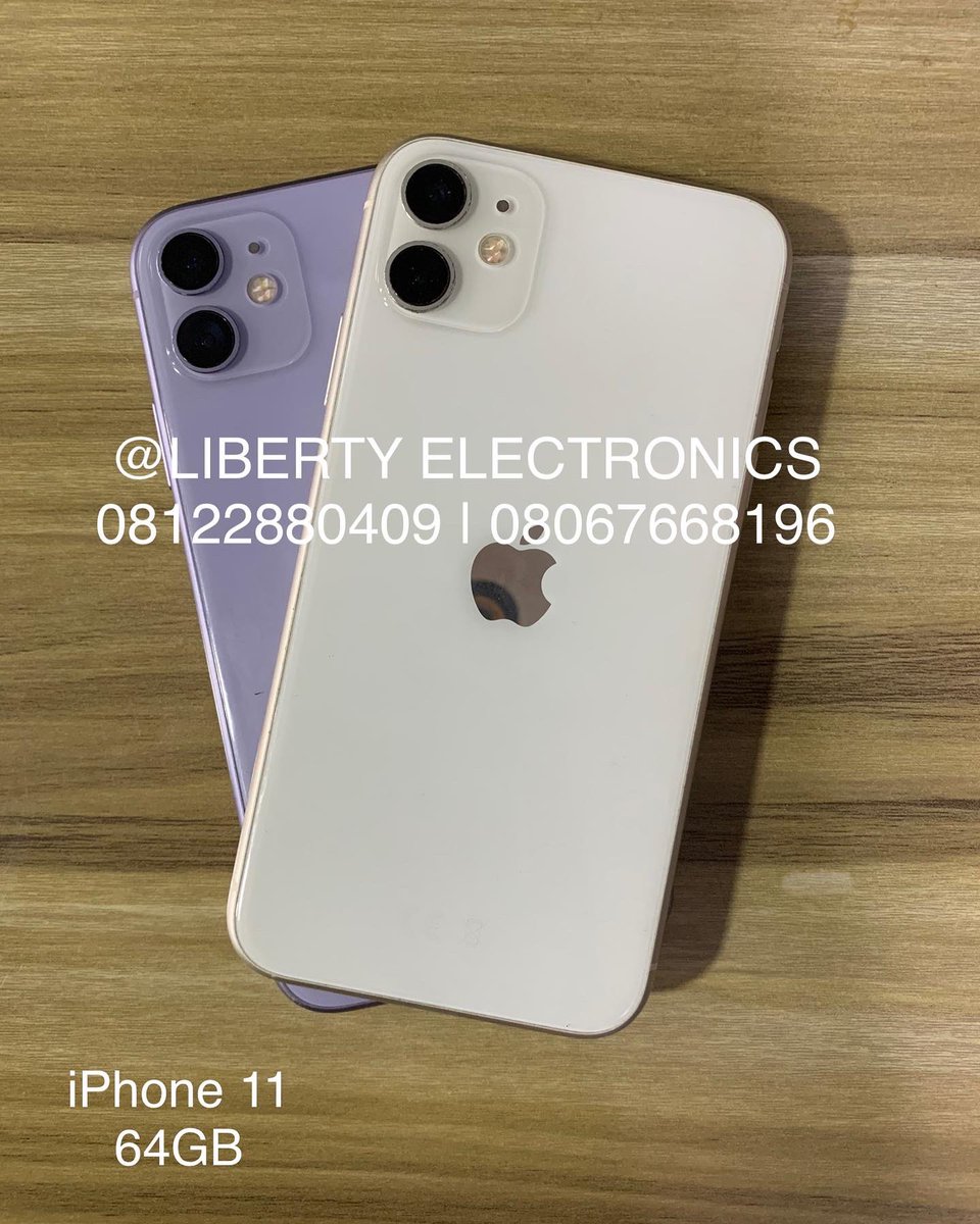 LibertyElec_ng's tweet photo. Liberty Electronics 
Direct UK Used  IPhone 11 || 84-92% Battery 🔋 Health || 64GB- 225,000 &amp; 265GB -280,000 || True Tone Screen ||. 

Available For Delivery and Pick Up @LibertyElectronics | Shop Mez C14 Old Banex by Access Bank, Wuse 2, Abuja | 08122880409, 08067668196
#Franch1 https://t.co/tFjvahhoSW