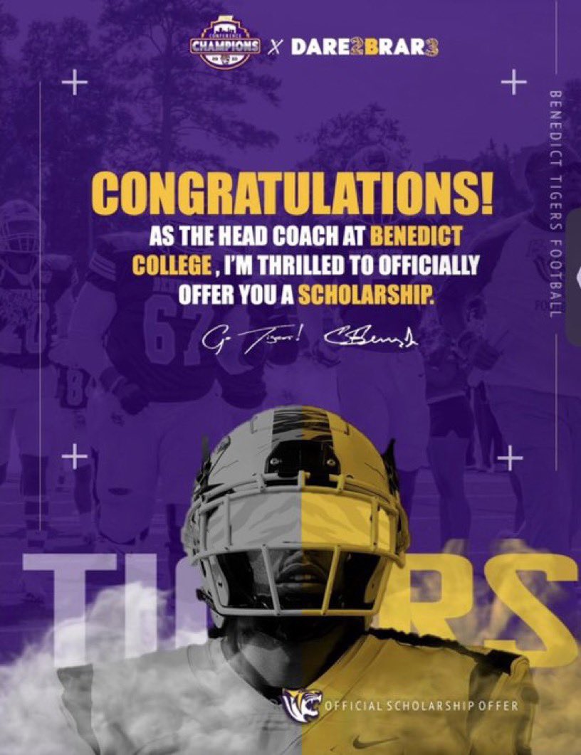 Blessed to receive an offer from @GoTigers_BC‼️ thank you <a href="/CoachStylesJr/">Coach Styles</a> <a href="/coachhowardg/">Gary Howard</a> AGTG Go Tigers💛💜