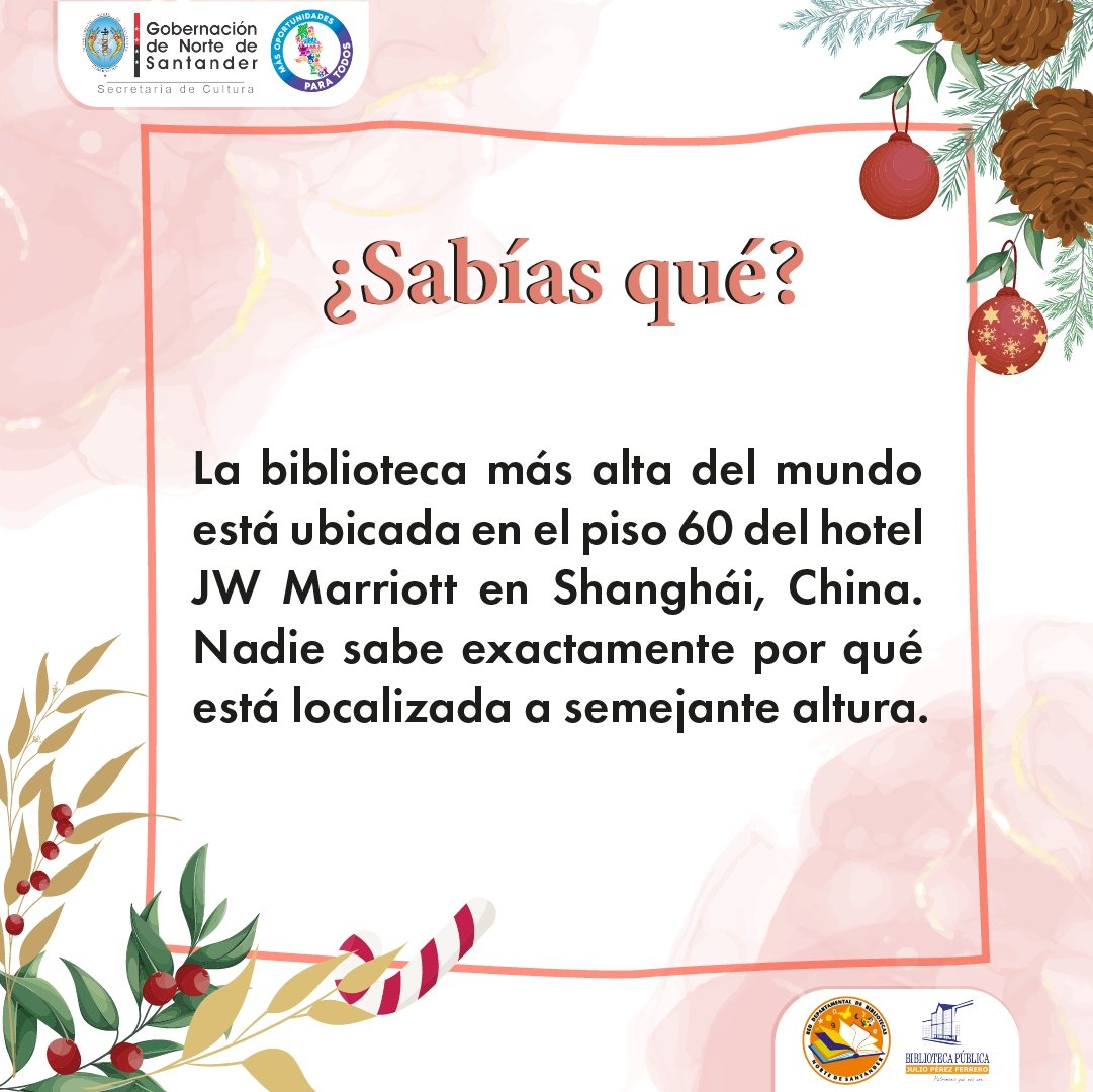 🤗🧑🏽‍🎄Rescatemos nuestros saberes culturales a través de las palabras como parte de nuestro patrimonio inmaterial. ✨🎄
🙌🏻¿Qué palabras son típicas en tu municipio? 

#nortedesantander #glosario #biblioteca #colombia #diciembre
<a href="/GoberNorte/">Gobernación de Norte de Santander</a> <a href="/RNBPColombia/">Red Nacional de Bibliotecas Públicas de Colombia</a>