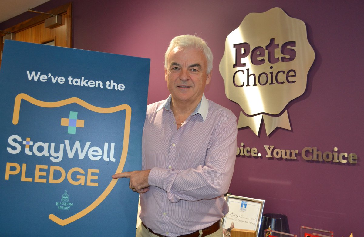 Blackburn based <a href="/PetsChoiceLtd/">Pets Choice Ltd</a> is the latest local employer to adopt our Stay Well Pledge. 

The Pledge helps local businesses &amp; community venues to demonstrate their commitment to continuing with infection prevention &amp; control measures that we’ve learnt over the last two years.