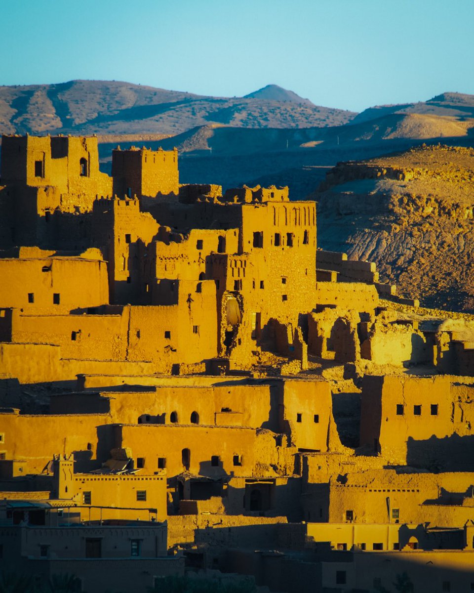 Morocco_getaway's tweet photo. Ait Benhaddou, a World Heritage site that contains the best preserved collection of kasbahs in Morocco

#VisitMorocco #Morocco #Maroc #Marokko https://t.co/xPSHDZYVUh