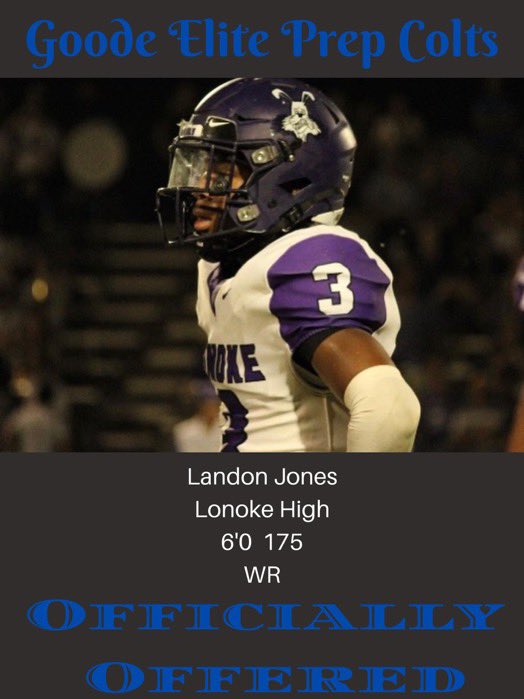 #AGTG Blessed to receive my third offer from Goode Elite Prep!
@GoodeElitePrep <a href="/marqucee/">Marqucee D Richardson</a> <a href="/tctabler/">PrepRedZoneTom Tabler</a> <a href="/ARPrepSports/">Arkansas Prep Sports</a> <a href="/LonokeFB/">Lonoke Football</a> <a href="/RickeyBrownJr3/">Coach Brown</a>