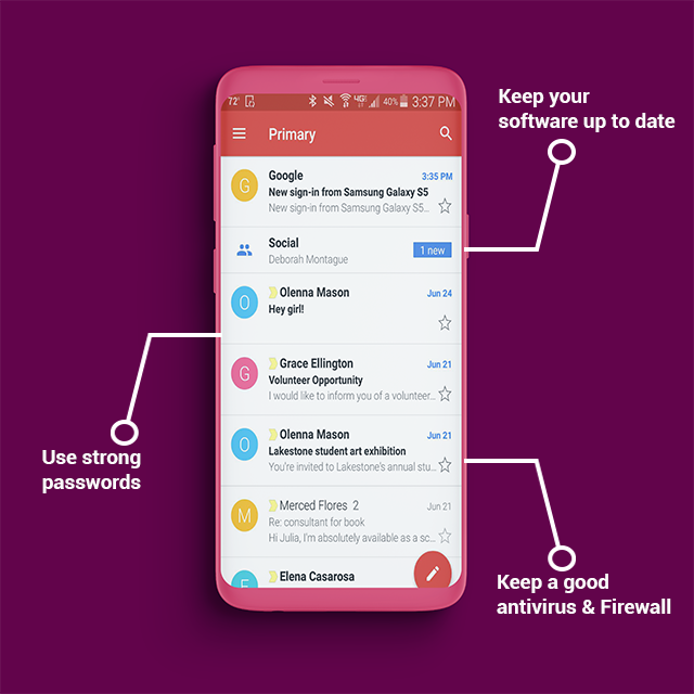 Techhallorg's tweet photo. Keep using these #Tips&amp;Tricks to don't fall into any scam or #PHISHING 🐟 https://t.co/rAvdOJjKOX