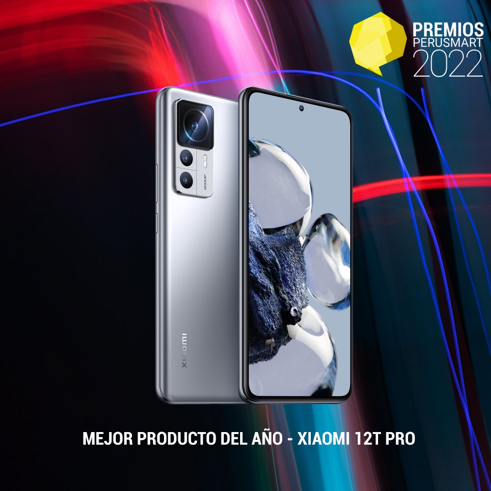Perusmart's tweet photo. #PremiosPerusmart: El premio al Mejor producto del año va para el Xiaomi 12T Pro de @XiaomiPeru https://t.co/5CcNOJcf4N