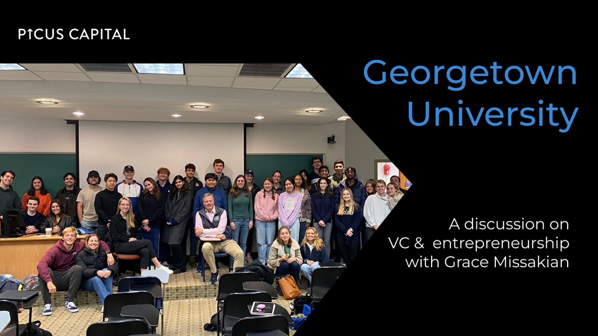 Together with <a href="/Georgetown/">Georgetown University</a>'s Professor Jeff Reid (<a href="/Hoyapreneur/">Jeff Reid</a>), our colleague Grace gave an introduction into the world of #VC and how we work together with #startup founders from the earliest days to build exceptional companies.

Thank you for having us!