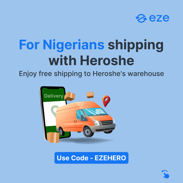 ezewholesale's tweet photo. For Nigerian Buyers, we are offering free shipping to @shipheroshe's US warehouse๐ using the code 'EZEHERO'
Guess what? You also get an additional 5% discount as you ship to Nigeria (T&C Apply)
#UsedElectronics #Electronics #ElectronicsSupplier #Shipping #FreeShipping #Nigeria https://t.co/XP1OCJH2ug