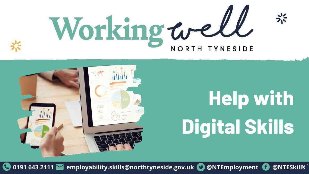 North Tyneside Council Adult Learning (@ntadultlearning) on Twitter photo From one to one coaching to full ICT courses, we have lots on offer to get you online!
Stay ahead in the digital world and get support from the team.
📱0191 643 2288
✉️employability.skills@northtyneside.gov.uk From one to one coaching to full ICT courses, we have lots on offer to get you online!
Stay ahead in the digital world and get support from the team.
📱0191 643 2288
✉️employability.skills@northtyneside.gov.uk