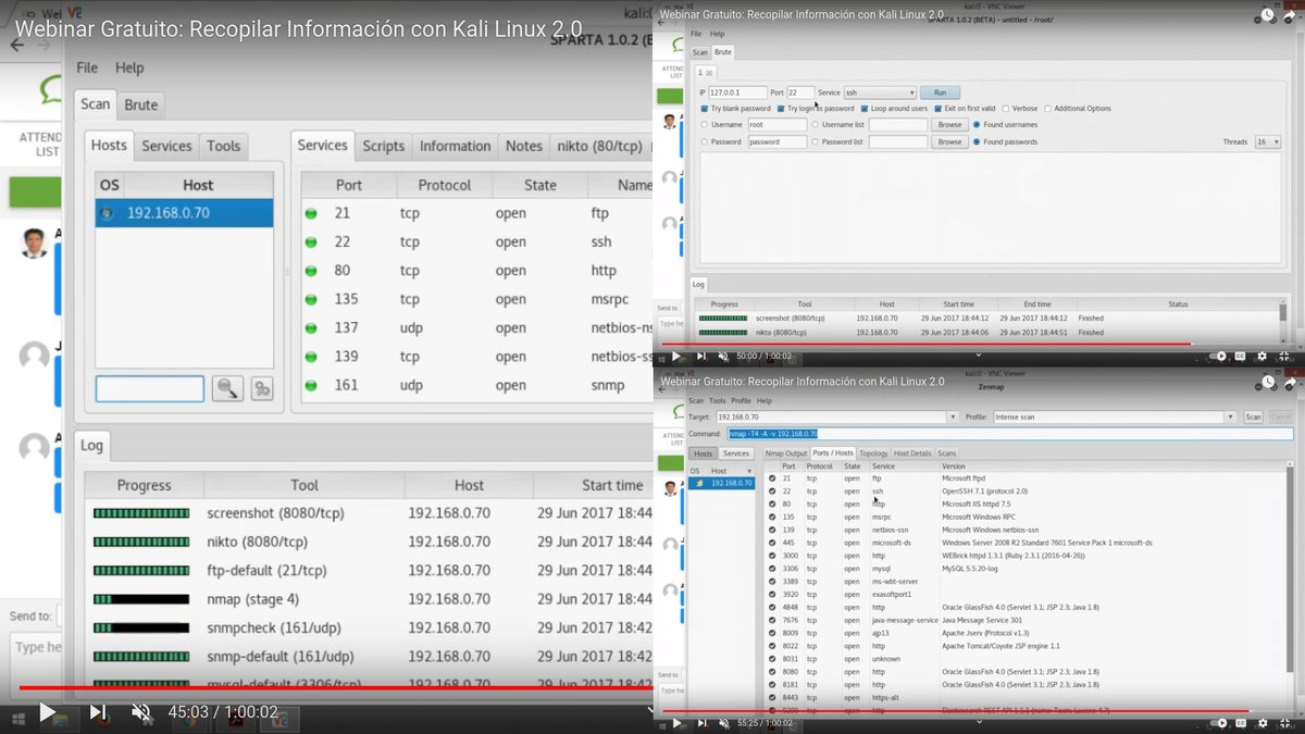 Disponible el video del Webinar Gratuito: "Recopilar Información con Kali Linux 2.0". #cybersecurity #hacking #readteam #bugbounty #forensics #osint 🎯 reydes.com/d/?q=videos_20…