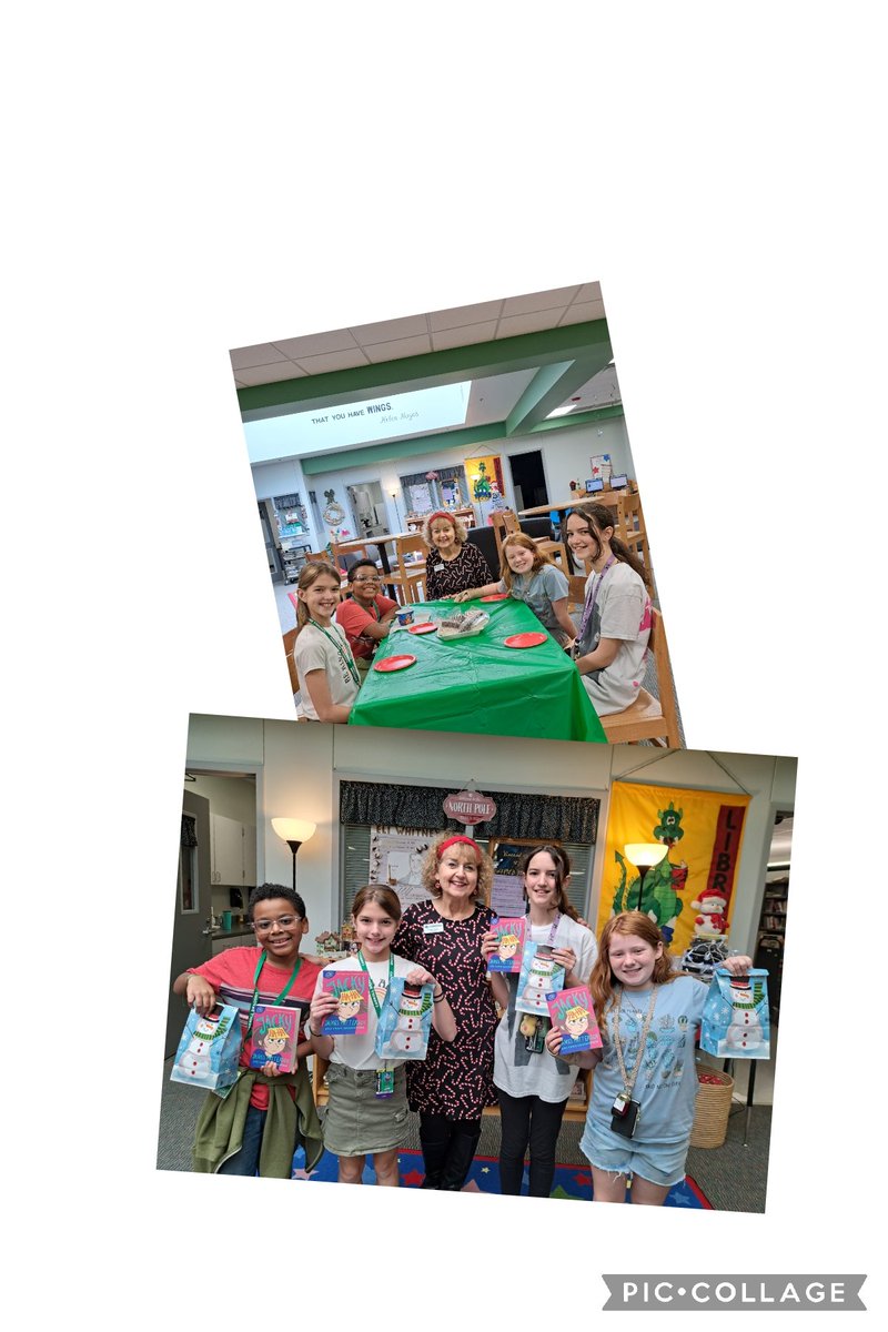 DIS Lunch in the Library Auction winner &amp; 3 friends enjoyed dessert, a bag of goodies &amp; a free book to enjoy over the holidays <a href="/DurhamLibraryTX/">DurhamLibrarytx</a> <a href="/CISDLibraries/">CISD Libraries</a> <a href="/durham_dragon/">Don T Durham Dragons</a> <a href="/Carrollisd/">Carroll ISD</a>