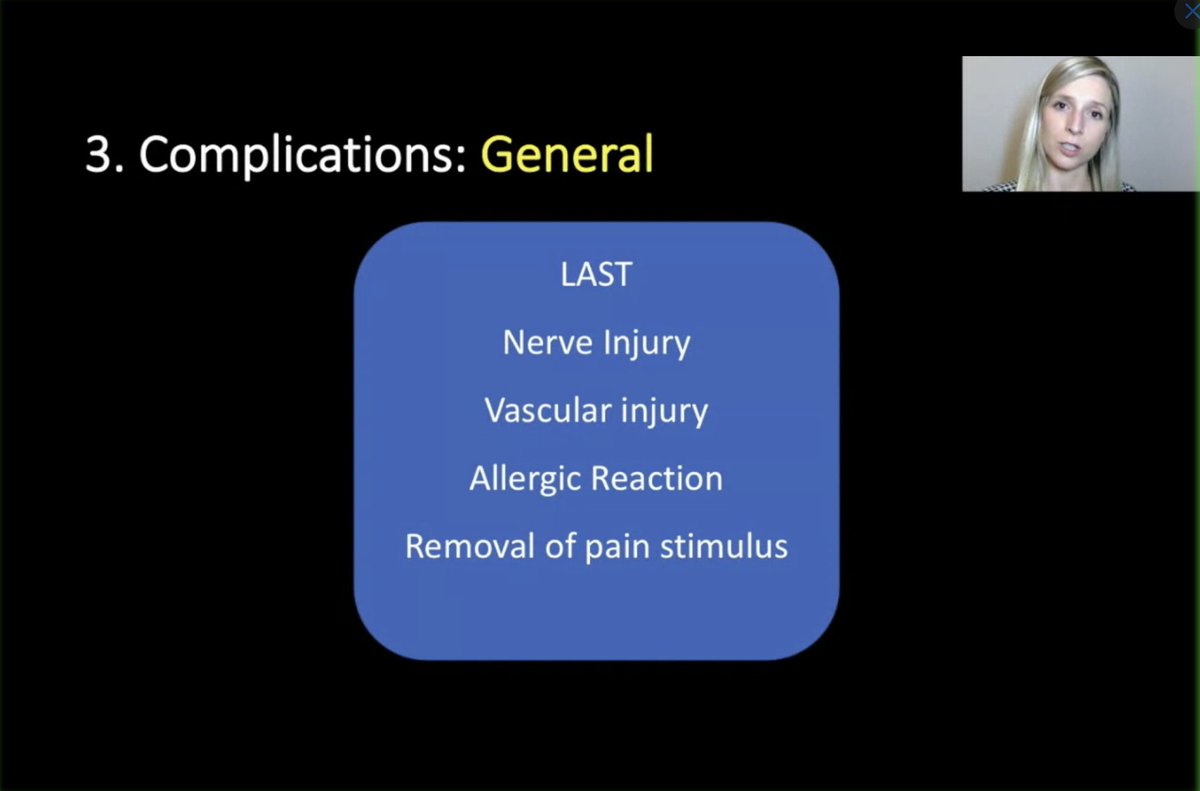 Great review of complications of blocks you may encounter by @TRRBB Be prepared to deal with LAST. Have laminated cards, intralipid stocked in the department. @ACEP_EUS @CAEP_EUC #ACEPVGR