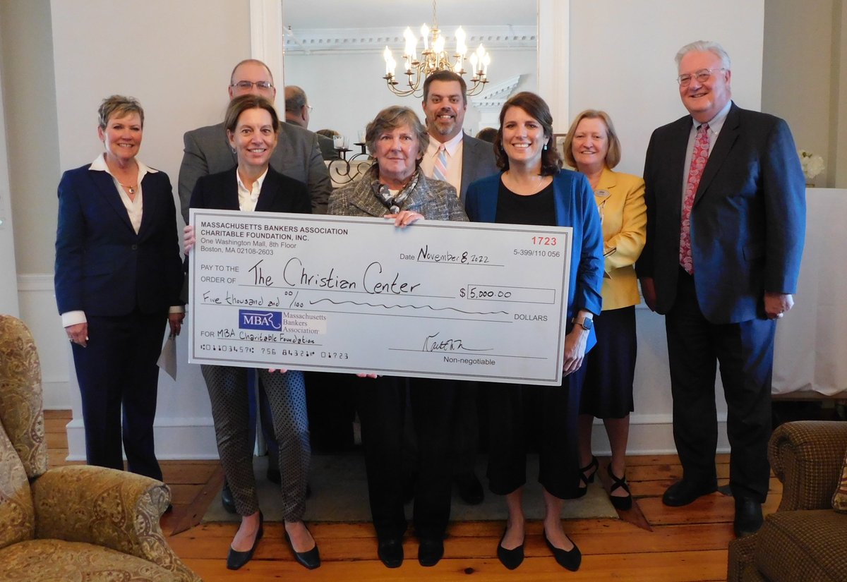 The Christian Center (Group VIII) was one of this year's grant recipients for the Charitable Foundation's annual community grant. Their core mission is to offer food, clothing, and resources for those in need.