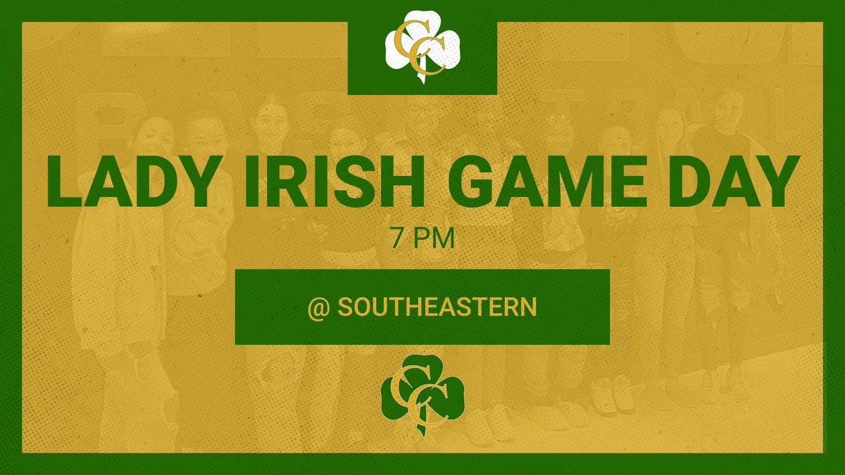 ☘️GAME DAY ☘️
⛹️🏽‍♀️: 12.14.22 
🏀: @ Southeastern 
⌚️: 7pm
☘️#LADYIRISHMENTALITY ☘️