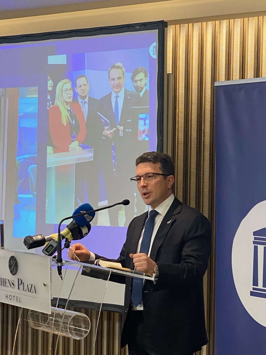GreekHouseDavos's tweet photo. Greek House Davos held on Monday, December 12, 2022 a press conference for the Presentation of Greek House Davos 2023! Read more in the following link:
https://t.co/NLnWrSLdh9
#greekhouse #davos #greece #WorldEconomicForum #WEF2023 #GHD23 https://t.co/6Nd6PS5gRg