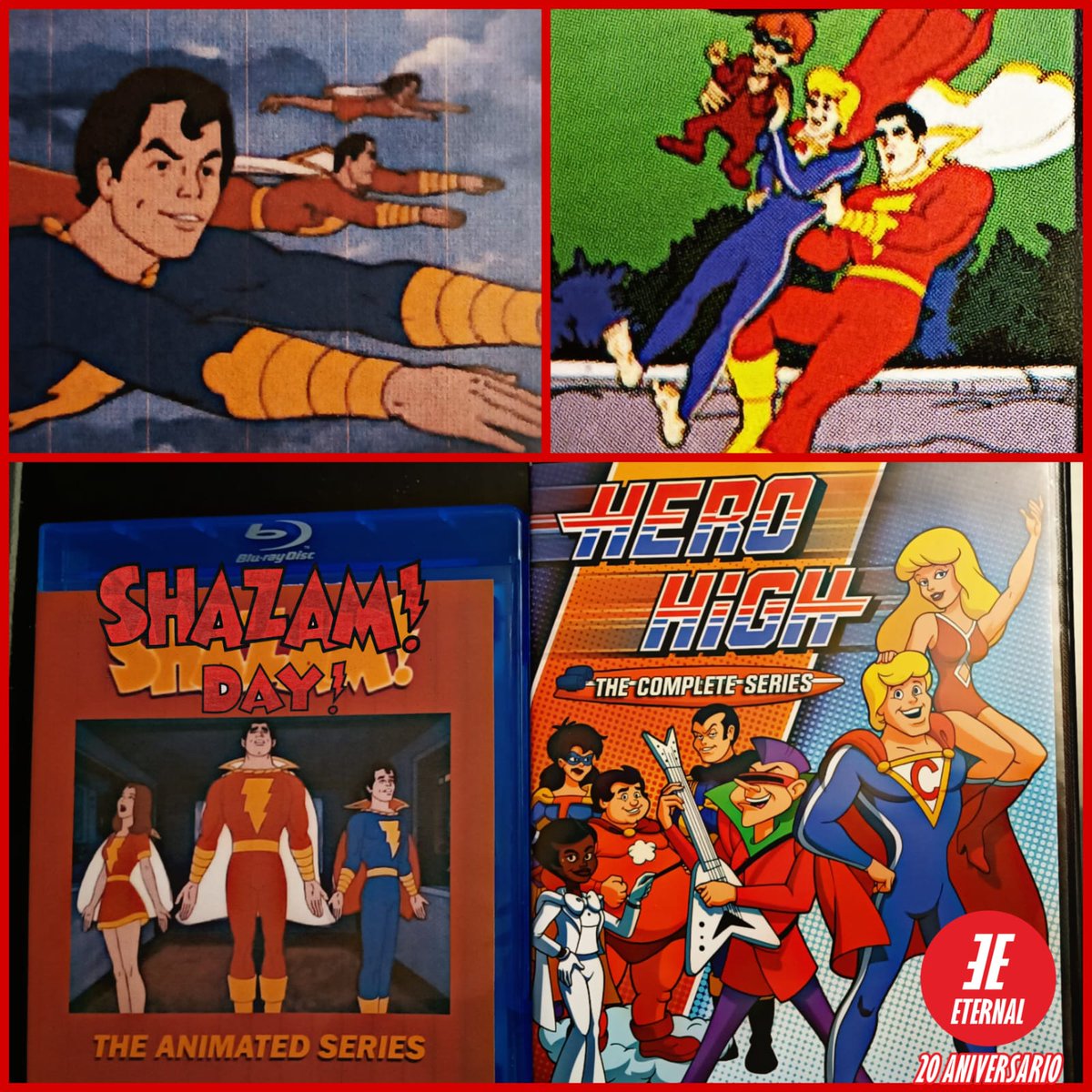 PolluxDioscuros's tweet photo. As a kid I knew about #Superman, #SpiderMan and many others, but when I watched for the 1st time the #Shazam & #HeroHigh shows featuring a boy with the powers of gods & heroes who turned into the Original #CaptainMarvel with a magic word! I was hooked ever since! #ShazamDay. https://t.co/RL31xhzaFu